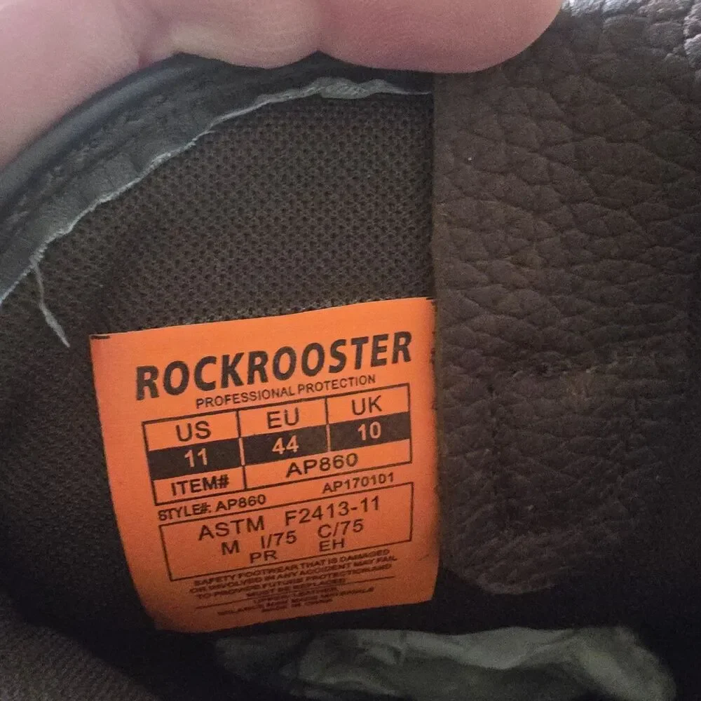 RockRooster AP860 Unisex Tehama  Waterproof Steel Toe EH Work Boots NWT 11
